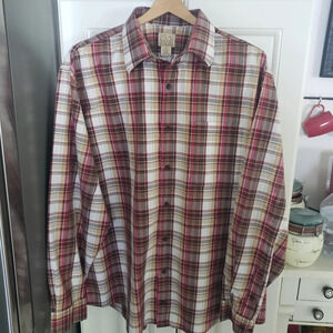 Jos A Bank Tartan Plaid Button Down Shirt
